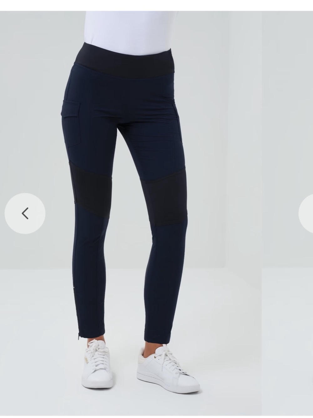 Anatomie andrea contrast Panel Stretch Leggings sz M #H1